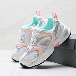 nb530儿童鞋子2024新款春秋款网面透气运动鞋亲子男女儿童老爹鞋