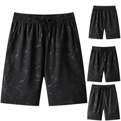 Large size thin summer beach casual 5-inch shorts running fitness sports quick-drying pants on Shopee