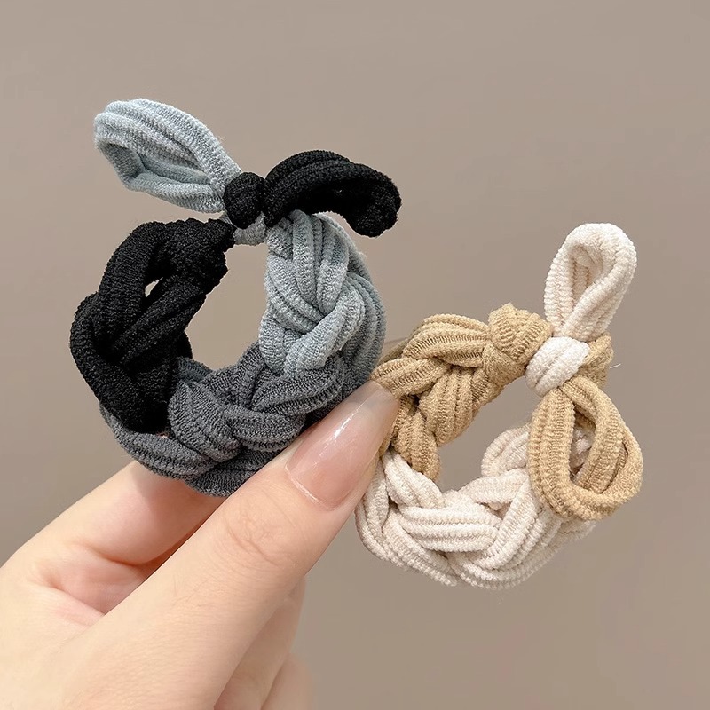 grueso de alta elástica mariposa trenzada cabello cabello de mujer cabello de cabello de cola de caballo cabello de alta sensibilidad correa de cabello adornamiento de cabello