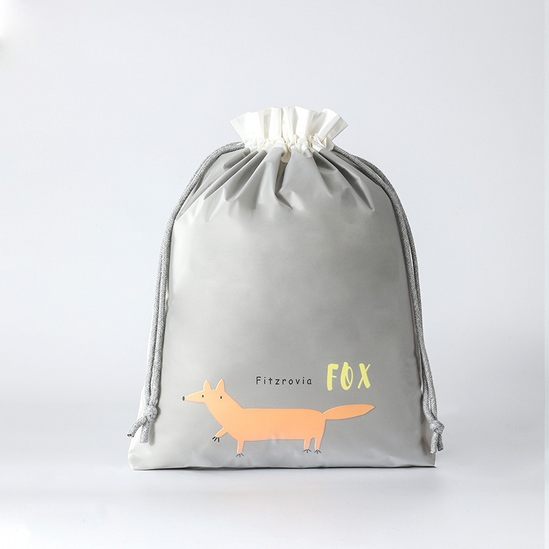 Bolsa de cordón CPEVA de dibujos animados de doble capa bolsa de cordón engrosada bolsa de embalaje de juguete bolsa de almacenamiento de ropa bolsa esmerilada