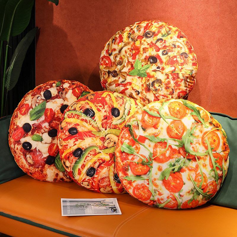 Creative simulation food pizza pillow plush toy home sofa pillow cushion doll activity gift