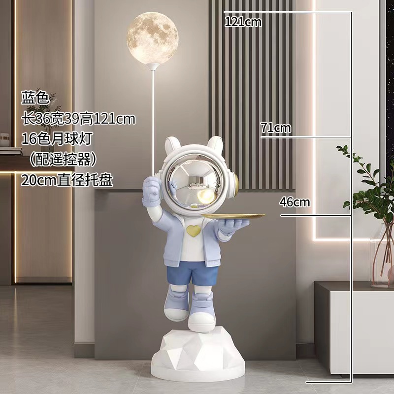 Blue astronaut