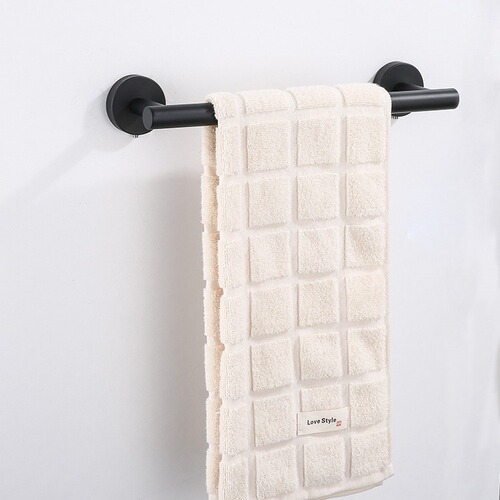 Cross-border direct supply towel rack set 304 stainless steel bathroom storage rack paper towel rack towel ring hook three-piece set