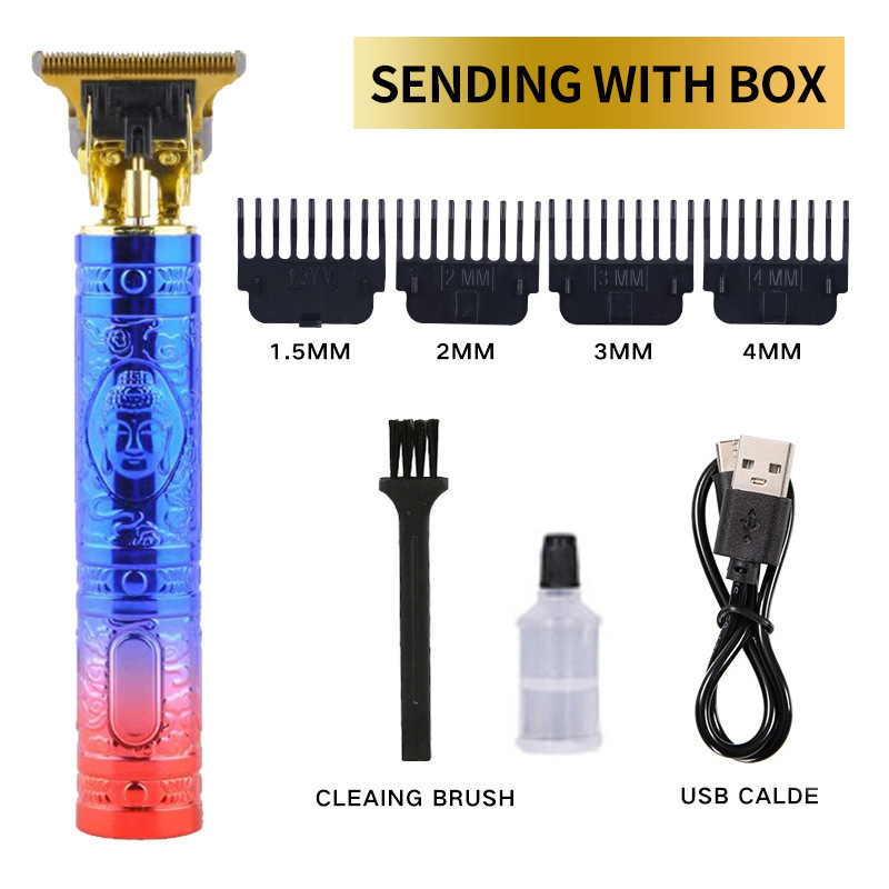 クロスボーダーヘアカット電気バリカン電気バリカン電気バリカンオイルヘッド彫刻剃刀ヘッドヘアカット|undefined