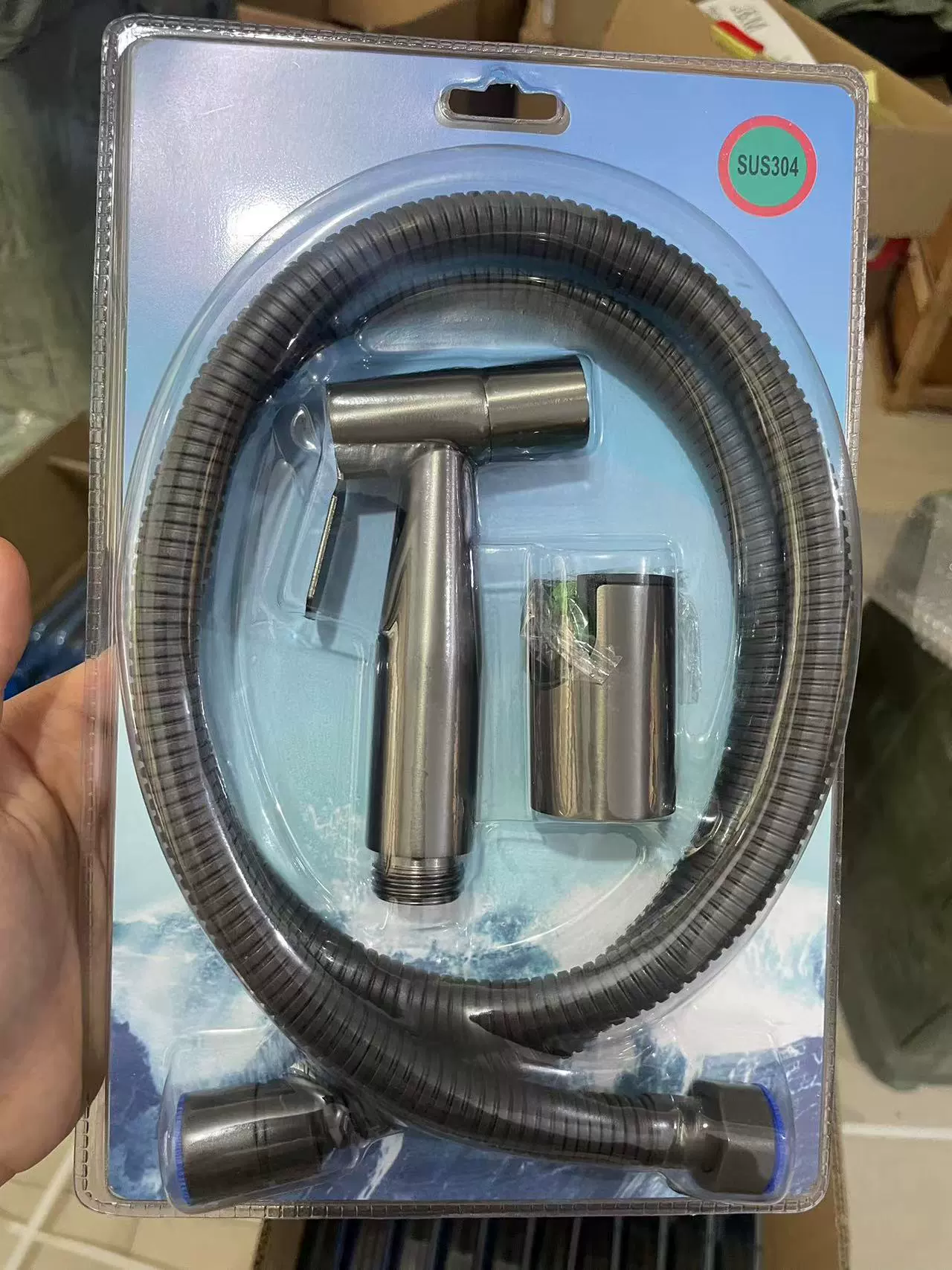 Пистолет серый кран-распылитель Женский Стиральная машина насадка для туалета водяной пистолет партнер смыватель бытовой высокого давления