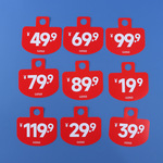 厂家定制pp挂牌塑料商品吊卡 挂条超市广告宣传彩色定做袜子挂牌