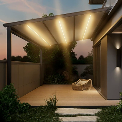 courtyard terrace, aluminum alloy – Avtomobil yan çətirləri