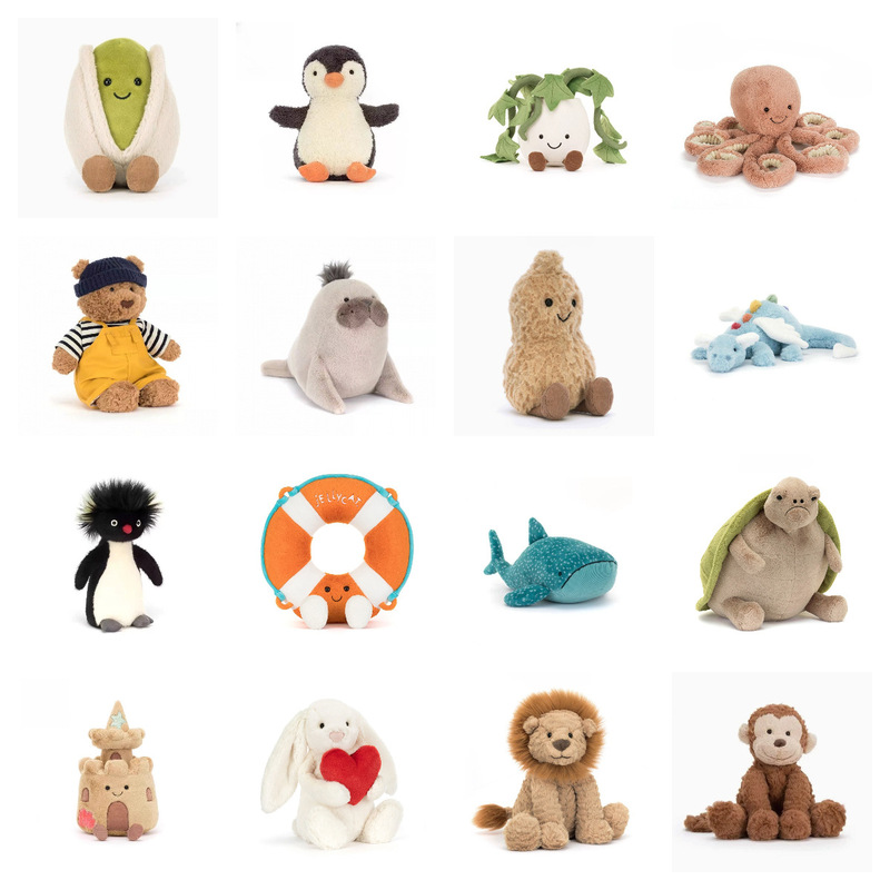British Jellycat Barcelona Bear Plush Toy Teddy Bear Comfort Doll Birthday Gift Box British Jellycat Barcelona Bear Plush Toy Teddy Bear Comfort Doll Birthday Gift Box