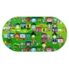 Comes with an oval crawling mat