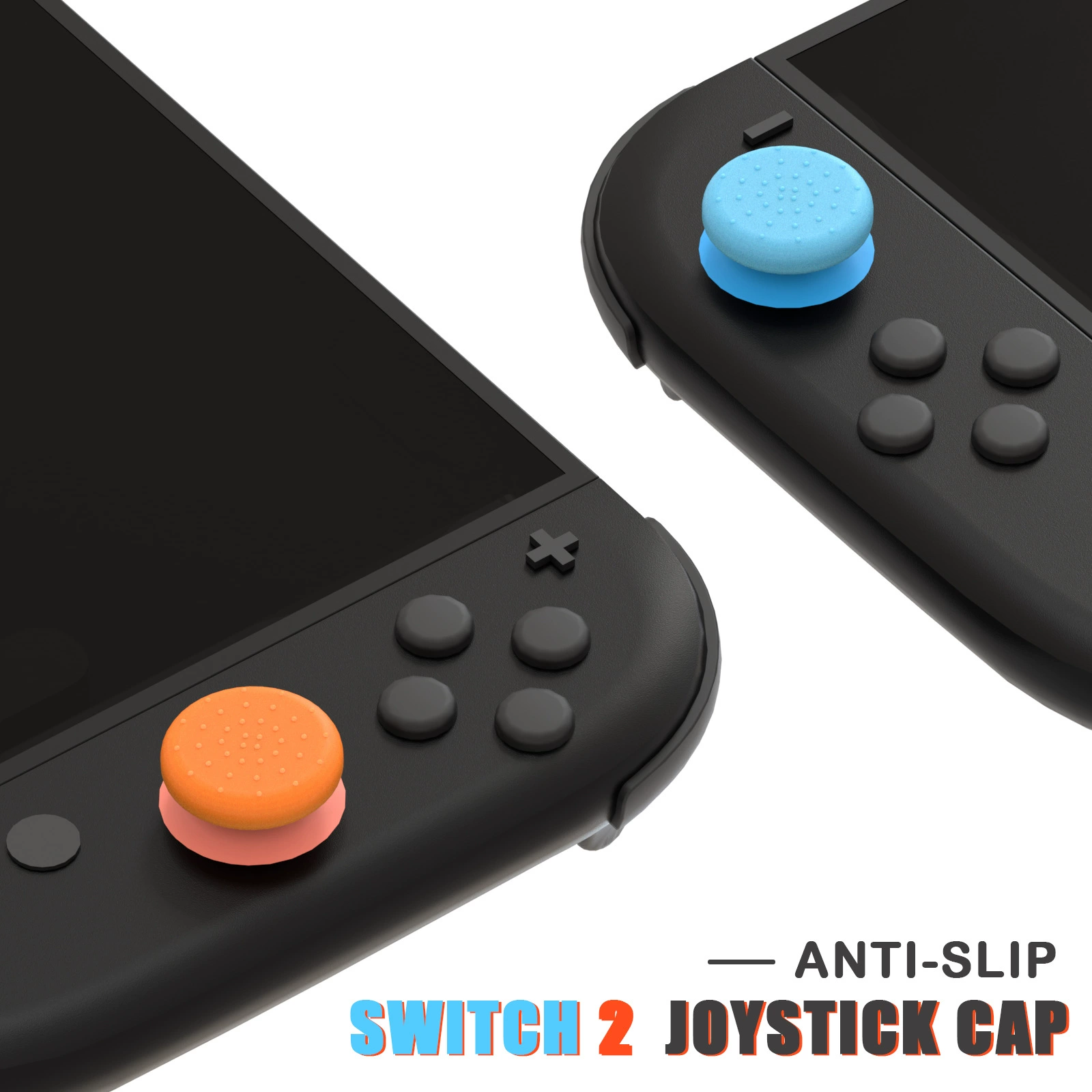 Левая и левая ручка рокер-капка, совместимая с Nintendo Switch 2 рокер-головка 3D нескользящая крышка