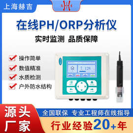 赫吉高精度在线ph计工业污水ph电极ph探头orp测试仪 ph控制器ph计