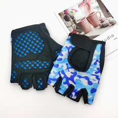 Summer Children Half Finger Sports Gloves for Boys and Girls, Non-Slip and Durable, Ice Silk Breathable, Cycling Gloves for Kids, Factory Wholesale