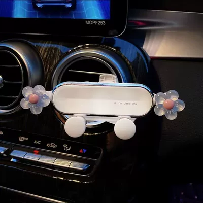 vent phone navigation fixed – Car phone holder - blue-crystal-flower-advanced-enhanced-version-standard