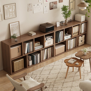 Solid Wood Bookcase Student Home Small Cabinet Storage Cabinet Living Room Low Cabinet Combination Cabinet Floor-Standing Storage Cab