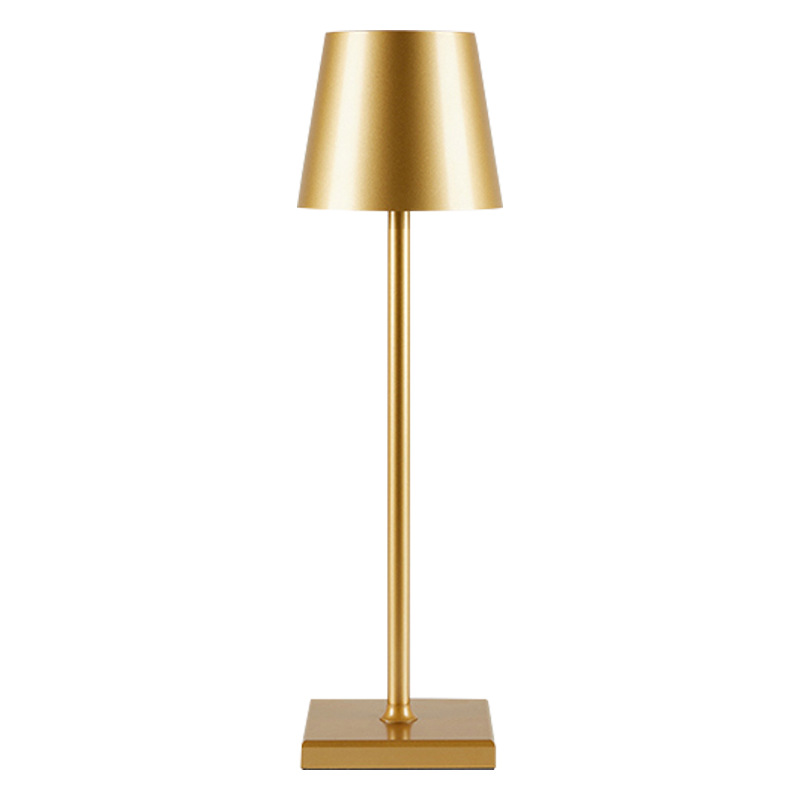 Transfronterizo nuevo dormitorio de metal simple Typec Barra de carga de la sala de estar electrodeless oscurecimiento lámpara de mesa de carga