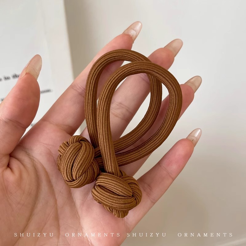 Anillo de cabello de nudo de cola de cabello de alta elasticidad no lesionar cabello de banda de goma roja durable cabello de cola de cabello de mujer al por mayor