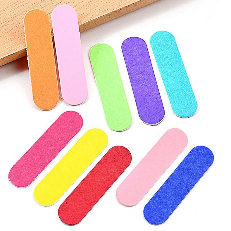 Spot direct selling mini wood nail file wearing nail matching hotel disposable nail nail nail tools 6CM