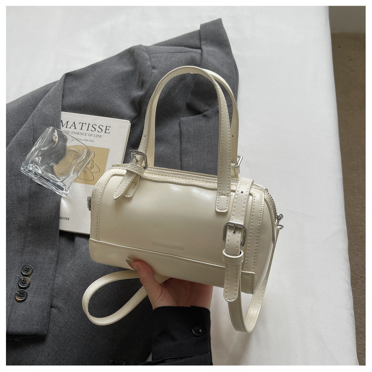 Minimalist Women's Handbag, Versatile Single Shoulder Boston Bag_voghion.com