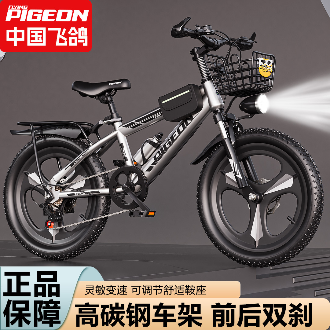 Feige Children's Bicycle for Boys Aged 8-10-12-15, Elementary School Students' Bike, Big Kids' Shock-Absorbing Disc Brake Mountain Bike