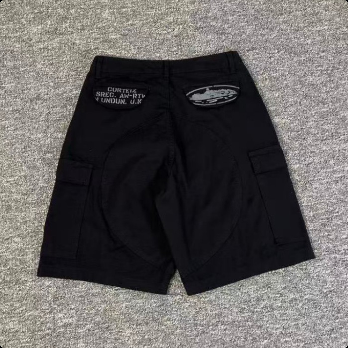 Corteiz Cargo Shorts Multi-Pocket Black