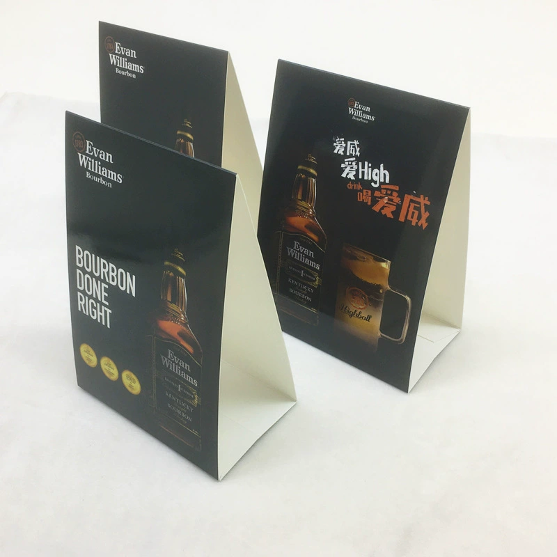 Индивидуальная настольная карта, промо-карта для мероприятий, настольная карта для конференций, тренога для настольной карты, печать настольных карт, заводская настольная вывеска, треугольная подставка.