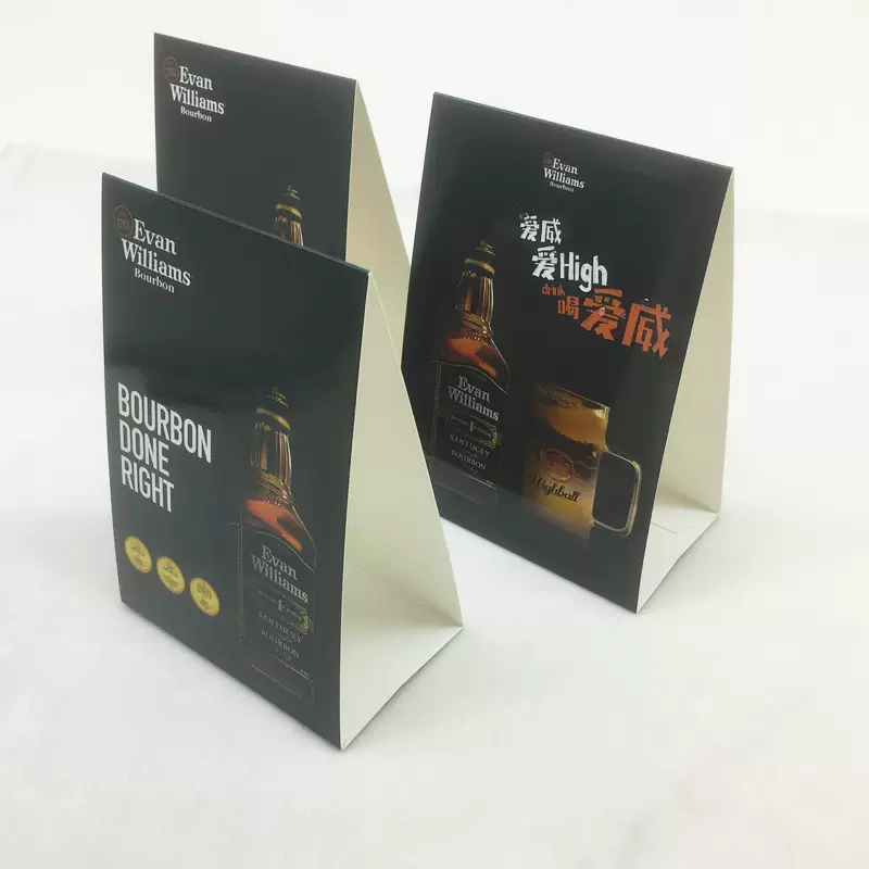 定制桌牌台卡产品宣传台卡会议三角架桌牌印刷厂桌签展示三角底座