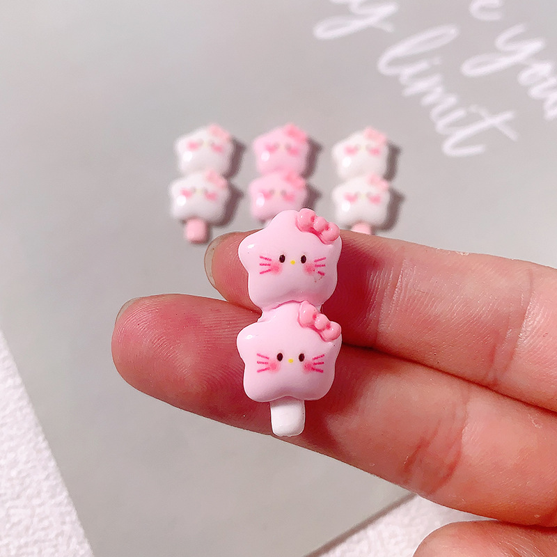 Nuevos accesorios de rama de cuerda de pelo de lazo bricolaje geles de crema accesorios para el cabello funda para teléfono móvil material de llavero al por mayor