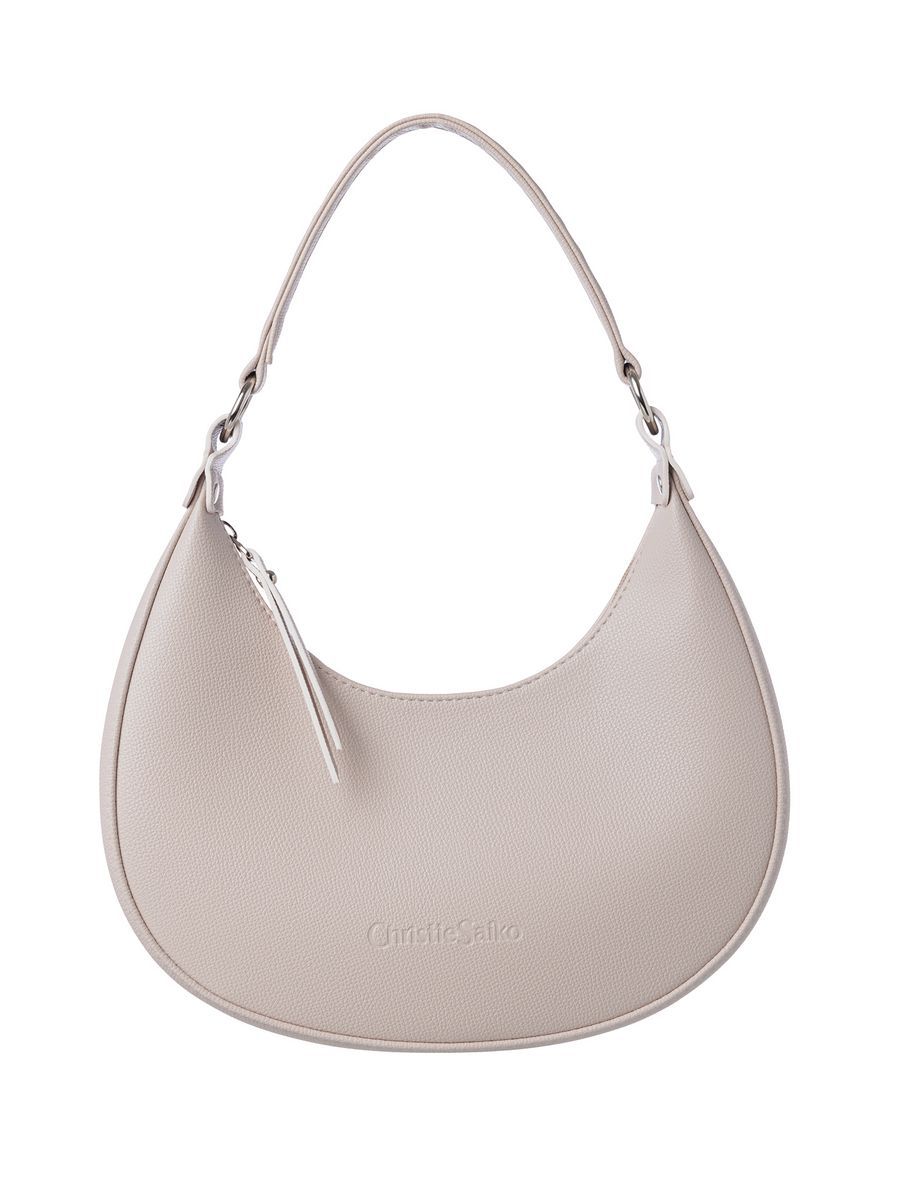 Pu Leather Material Women's Small Pu Leather Solid Color Classic Style Zipper Saddle Bag