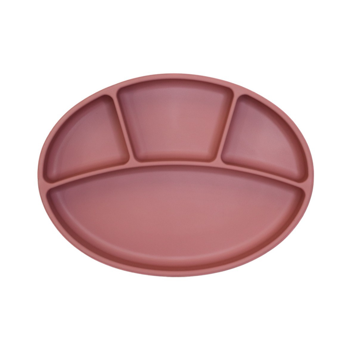 4칸 디너 플레이트 다크 레드