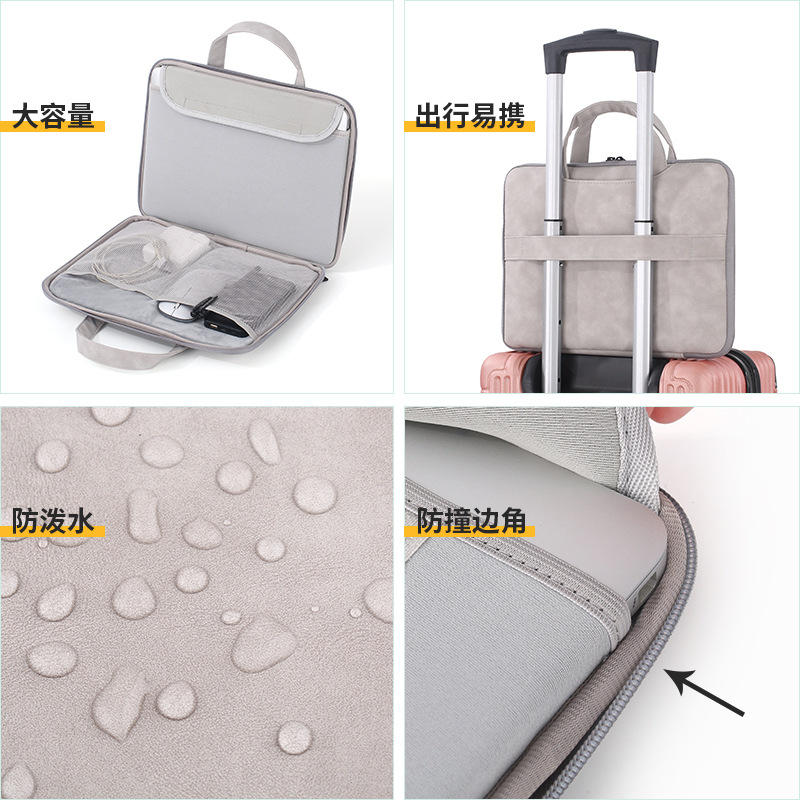 Pu bolsa de Ordenador Portátil Bolsa almacenamiento alto sentido la muchacha apple/14 pulgadas/13 portátil completo abierto gran capacidad