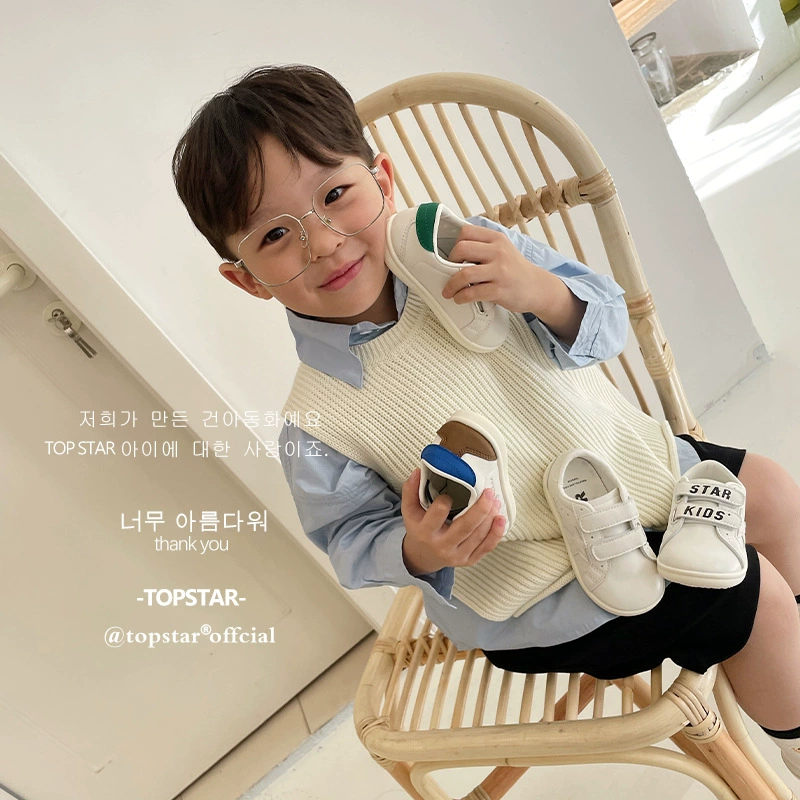 2024 весенняя новая детская спортивная обувь на мягкой подошве, детская обувь в корейском стиле, модная обувь TOPSTAR, 1637
