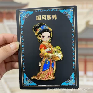 古达历史人物貂蝉西施王昭君杨贵关羽穆桂英中国风纪念品冰箱贴