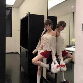 美式辣妹字母印花防晒罩衫女夏季薄款宽松慵懒风休闲百搭长袖恤