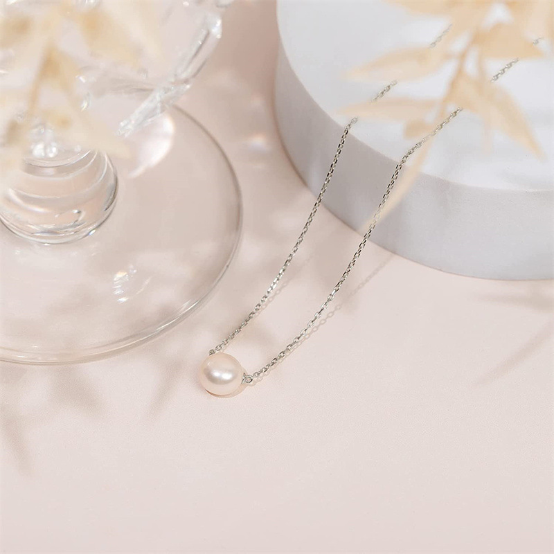 Fashion Round Pearl Copper Plating Necklace 1 Piece