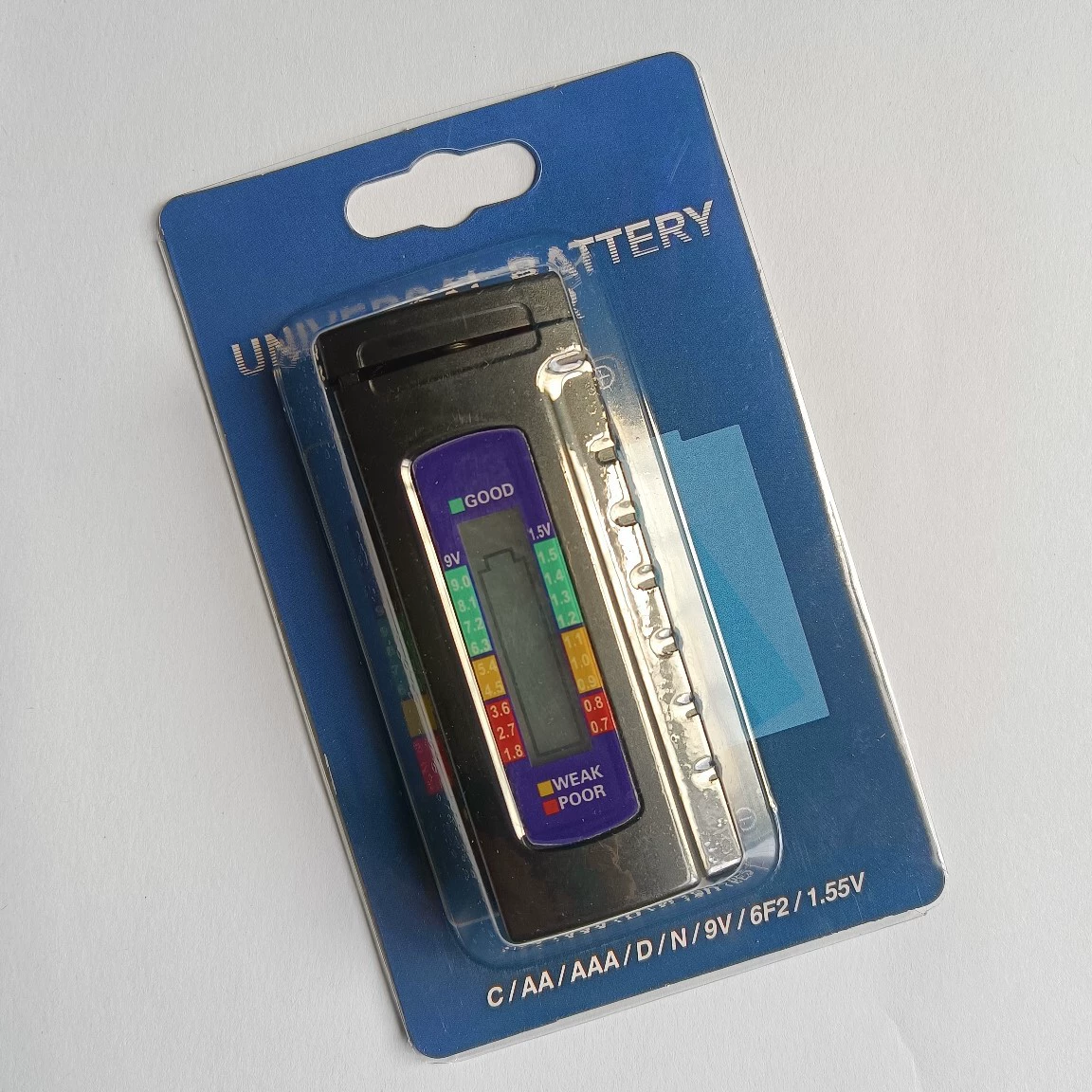 Тестер батареи с цифровым дисплеем № 5 № 7 Батарея 1,5 В Кнопка 9 В Измерение напряжения батареи Тестер сухой батареи