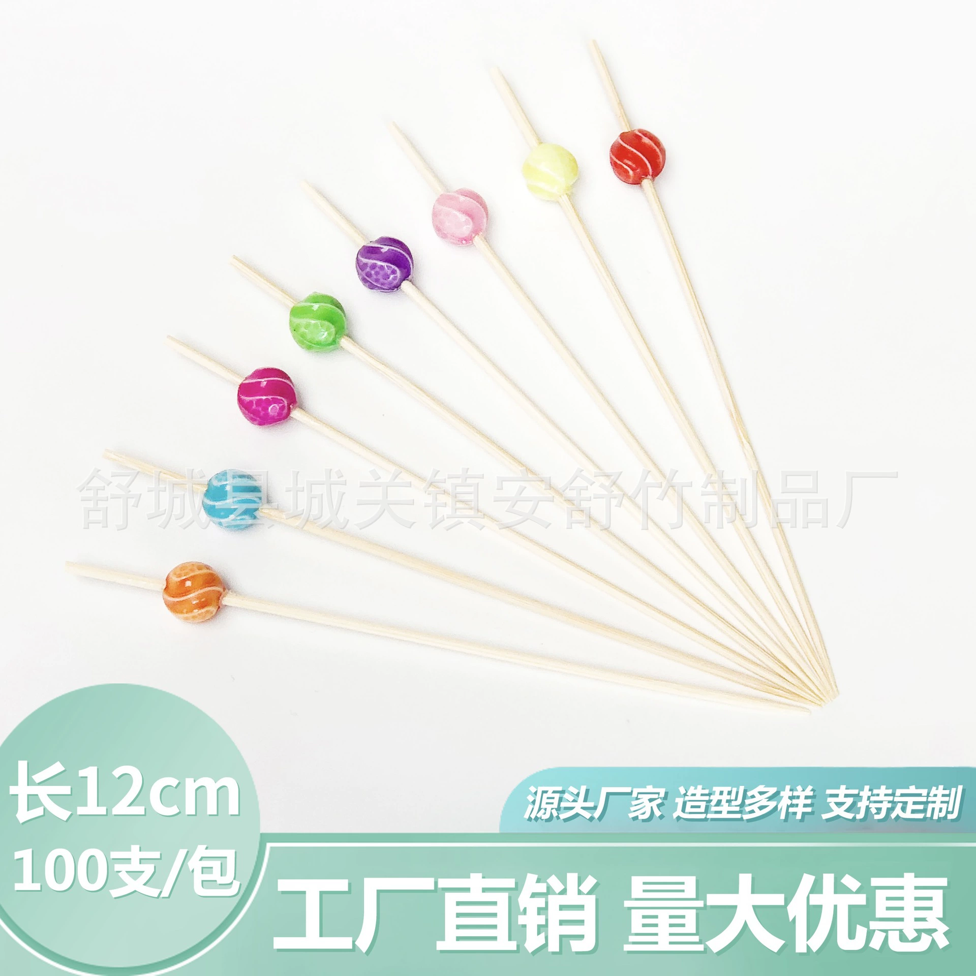 100/мешок трассировки бисера производителей прямых Летних Фруктов знак чистый красный палец палку фрукты строки бамбук знак