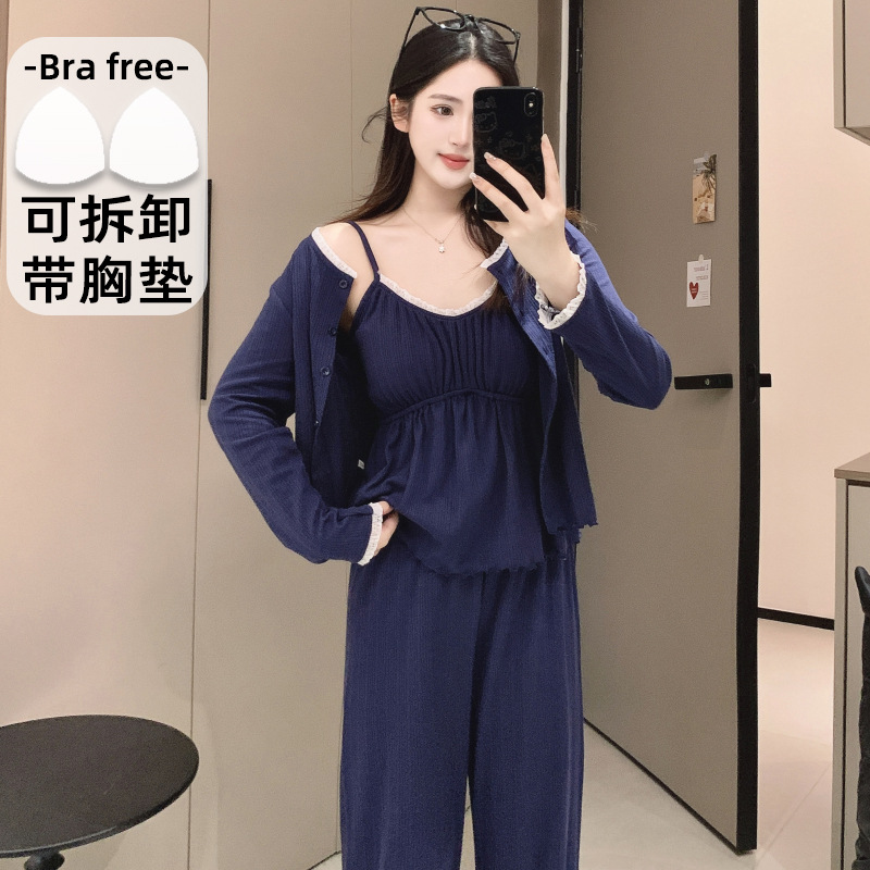 F 쓰리피스 가슴 패드 세트 831 사파이어 블루