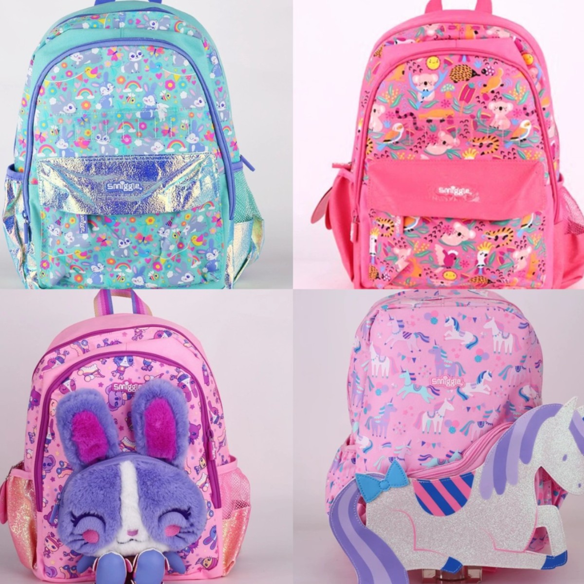 Mochila escolar australiana smiggle escuela primaria mediana hombro reducción de carga mochila ultraligera niños de jardín de infantes linda mochila escolar