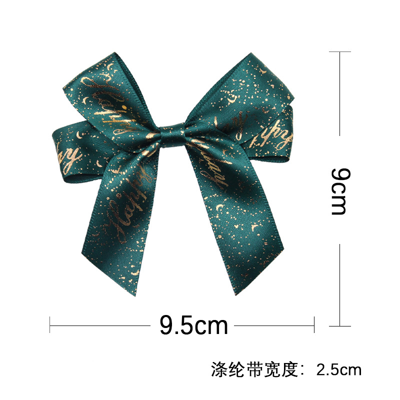 Tianyi Mei 2,5 cm Cinta de Oro Día de San Valentín cinta arco decoración de vacaciones regalo arco