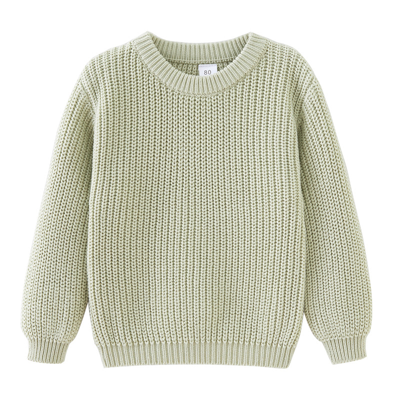 Comercio exterior transfronterizo primavera y otoño algodón niños cuello redondo Jersey niños sueltos niñas bebé de punto camisa de fondo