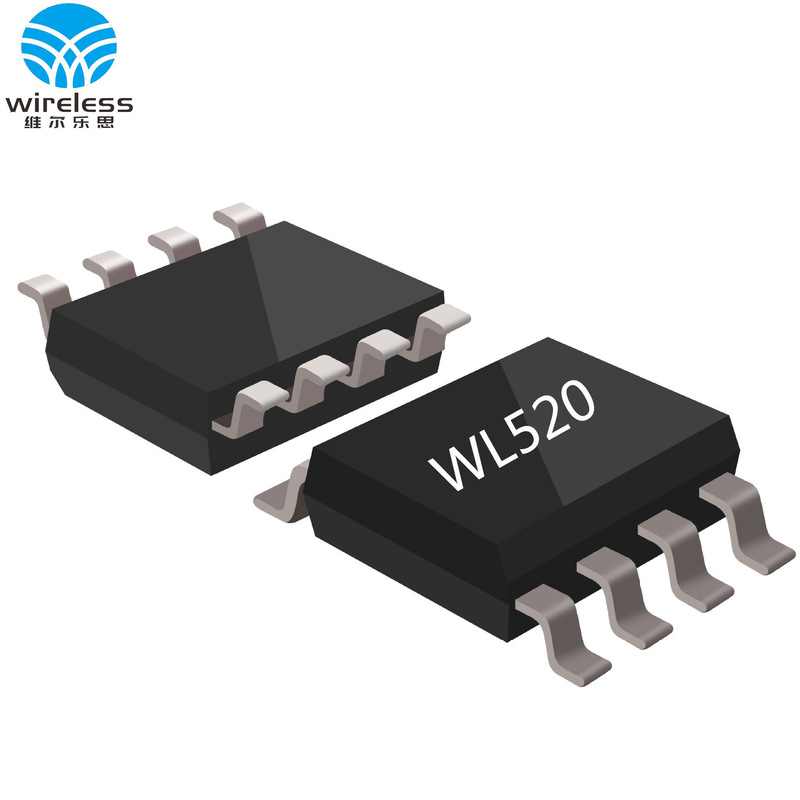 Wl520 Sop8 Wireless Receiving Chip 433m Radio Frequency Receiving Chip Pin Compatible with 480 Wl500B