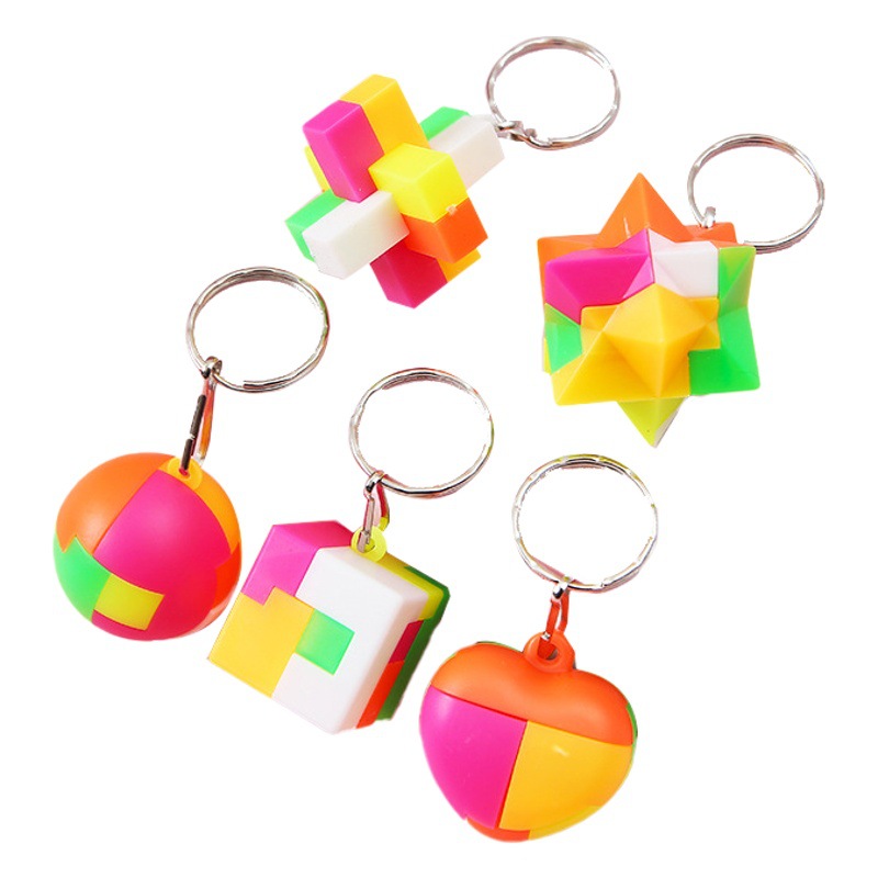 Rompecabezas de plástico que ensambla bola descompresión de adultos desbloquea la inteligencia de los niños ensamblando bloques de construcción regalos de jardín de infantes al por mayor transfronterizo