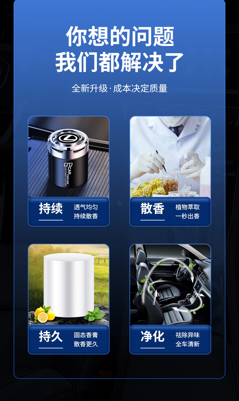 Lexus CTESLSUXNXRXLMLCISFGSF car air freshener, car fragrance, odor eliminator, interior accessories