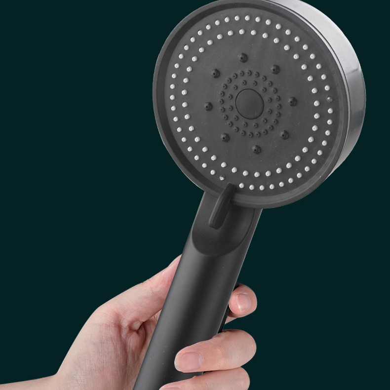 Black Samurai Magic Supercharged Shower Head Hand-held Shower Household Strong Supercharged Bath Heater Lotus