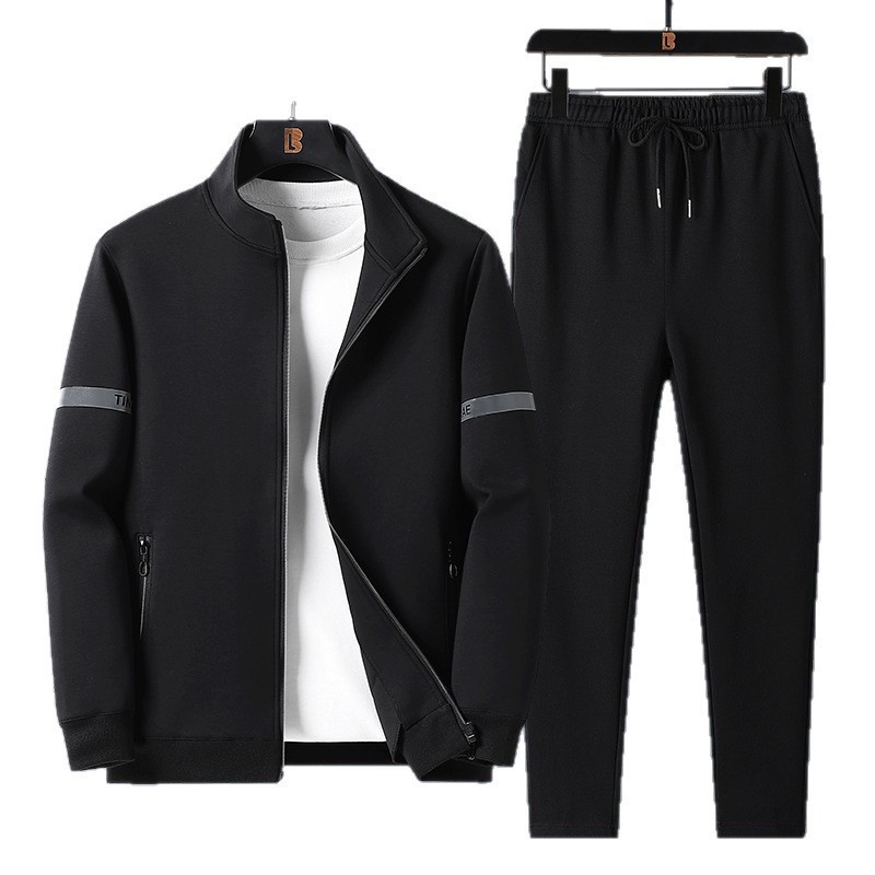Cross-border hombre casuales con capuzas delgada suéter hombre primavera y otoño grande traje de papá traje deportivo traje de pantalones recto