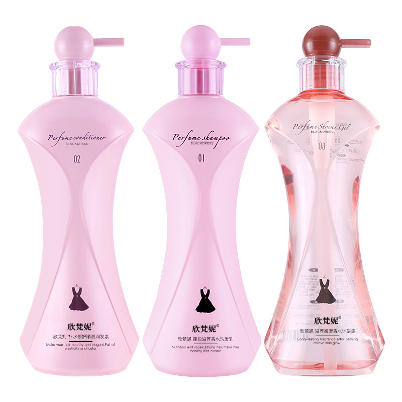 Suministro directo de fábrica xinfanni perfume champú anticaspa control de aceite fragancia duradera Gel de ducha película para el cuidado del cabello entrega de una pieza