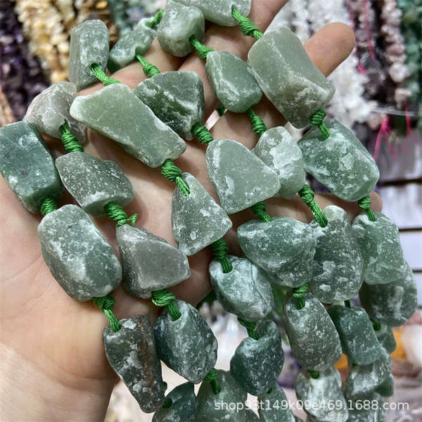 Natural ore jade, 25mm, 15 pieces