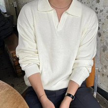 2025正确版本原标P家明星同款三角标海鸥领老钱风针织毛衣男女