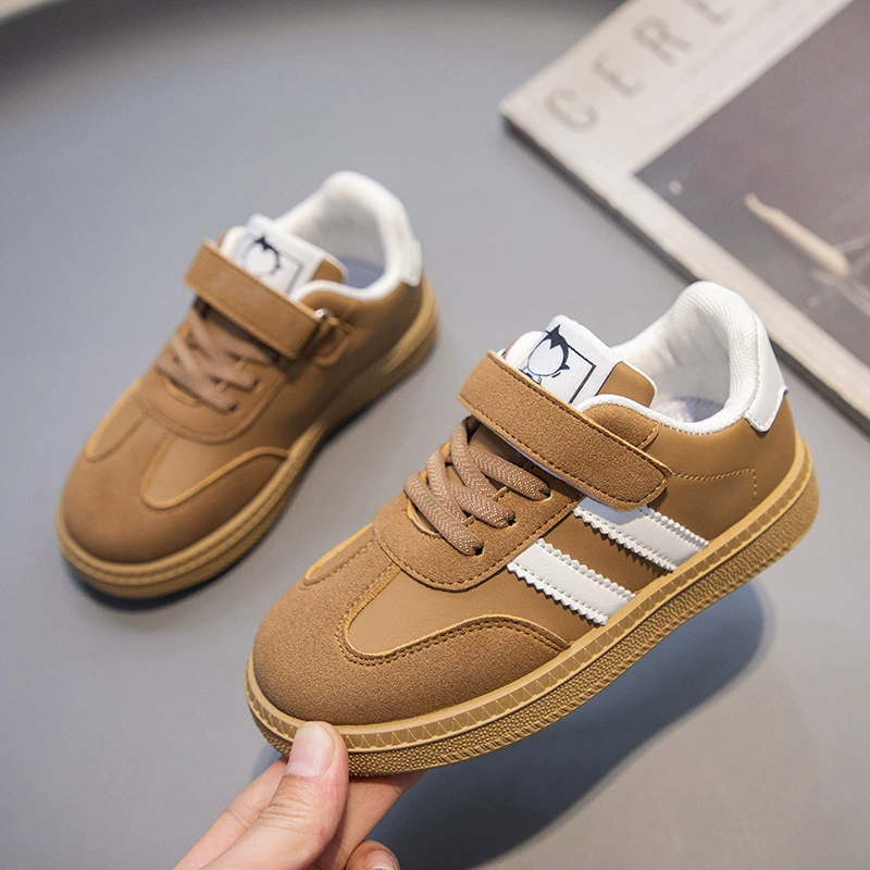 Children's sports shoes, demi-season non-slip sneakers for boys, footwear, white shoes, soft sole