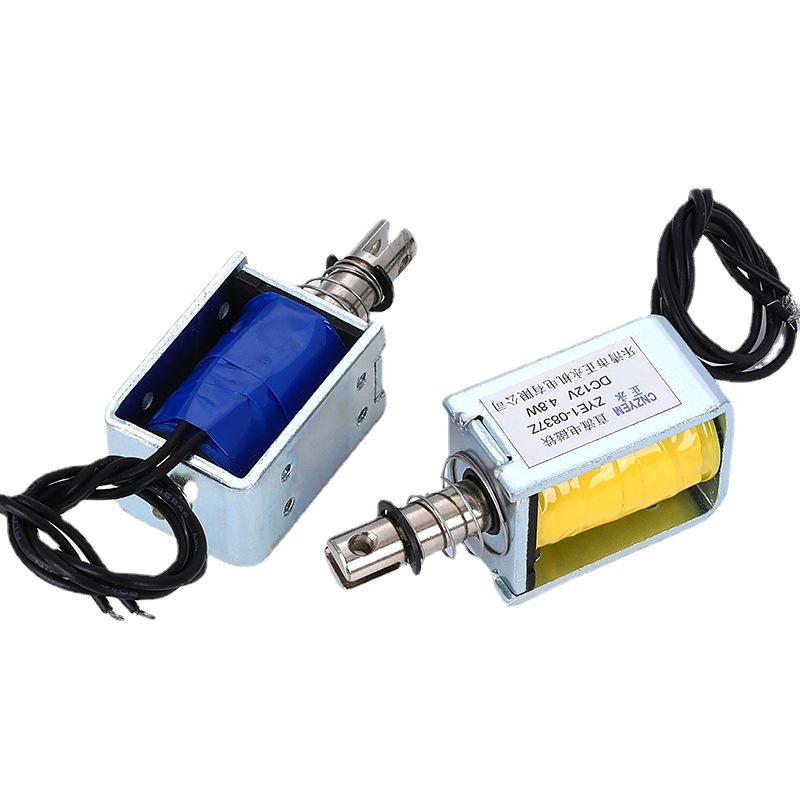 供应舞台影视灯设备配套推拉电磁铁ZYE1-0837Z-4.8W DC12V DC24V